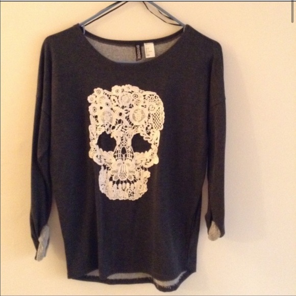 Lace Skull Sweater - Picture 2 of 2